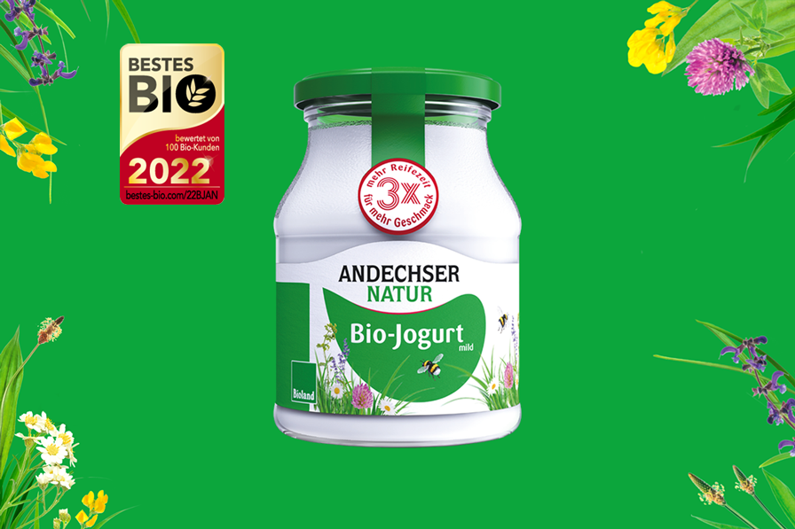 bestes bio siegel und naturjogurt von andechser natur