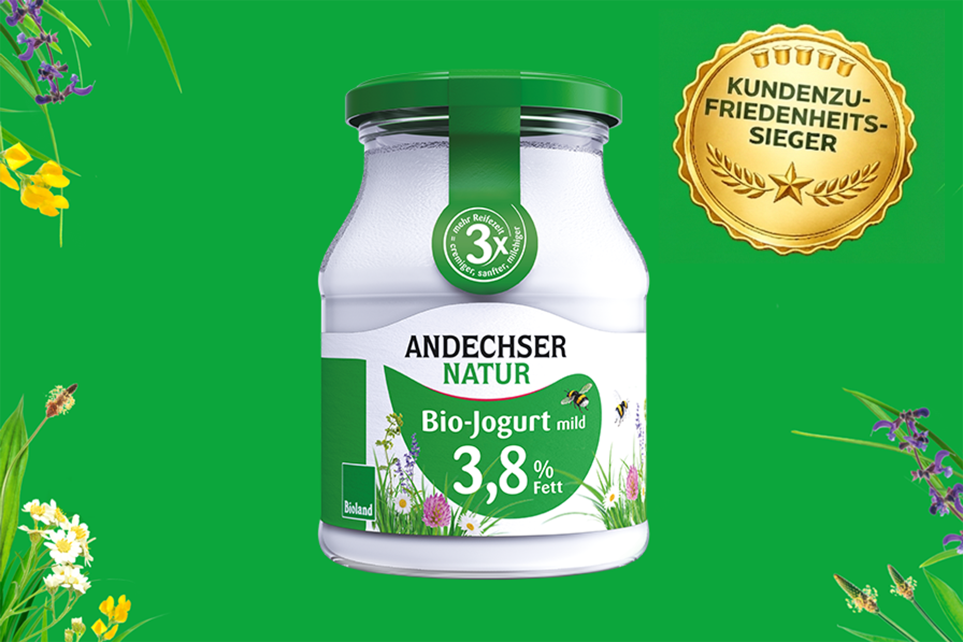 Kundenzufriedenheit ANDECHSER NATUR auf Platz 1 