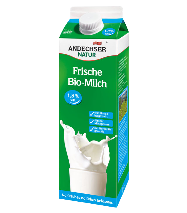 ANDECHSER NATUR Organic low-fat milk 1.5% 1l
