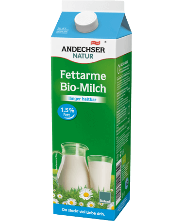 ANDECHSER NATUR Low-fat organic milk 1.5% extended shelf life 1l