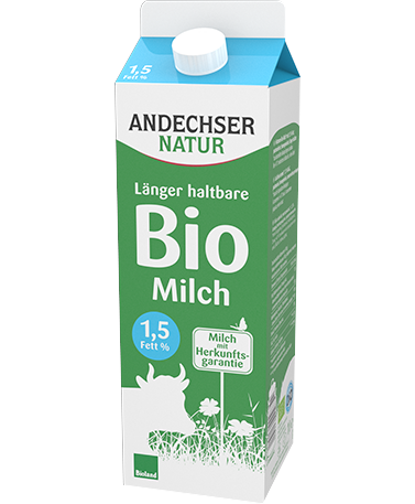 ANDECHSER NATUR Low-fat organic milk 1.5% extended shelf life 1l