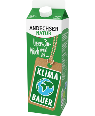 Die ANDECHSER NATUR Bio-Milch mit 3,8% Fett: Vollmundiger Geschmack mit dem extra langen Frische-Genuss. Rückverfolgbar bis zum Bio-Bauern auf www.andechser-natur.de