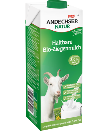 ANDECHSER NATUR Bio Haltbare Ziegenmilch 3,0% 1L