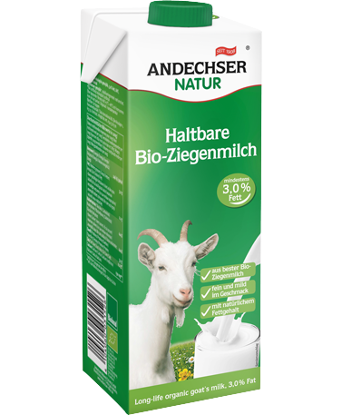 ANDECHSER NATUR Bio Haltbare Ziegenmilch 3,0% 1L