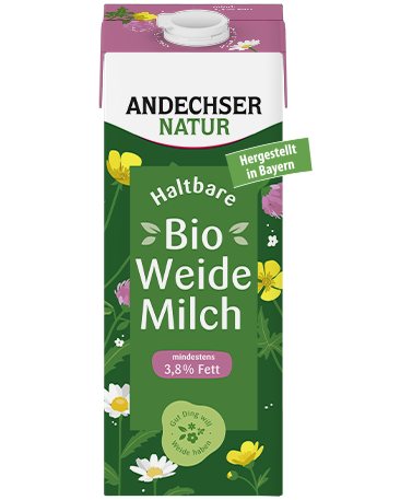 ANDECHSER NATUR Haltbare Bio-Weidemilch mindestens 3,8% Fett 1L