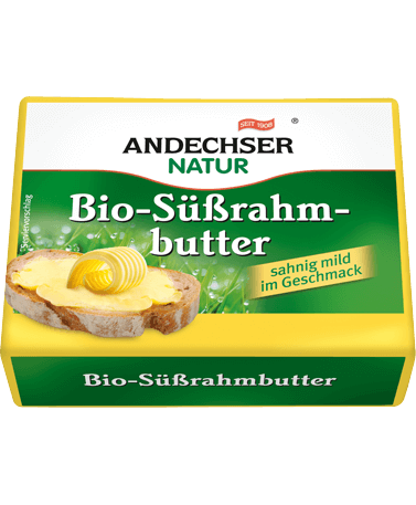 ANDECHSER NATUR Organic sweet cream butter 82% 250g