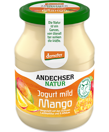 ANDECHSER NATUR demeter-Jogurt mild Mango 3,8% 500g