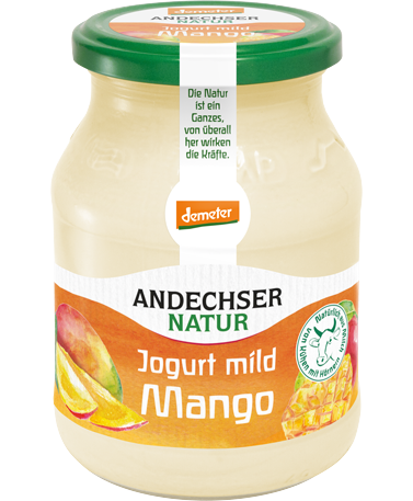 ANDECHSER NATUR demeter Jogurt mild Mango 3,8 % 500g