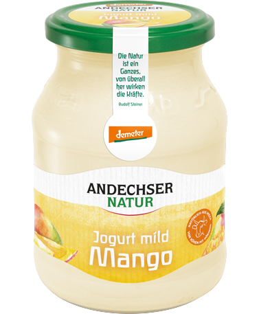 ANDECHSER NATUR demeter Jogurt mild Mango 3,8 % 500g