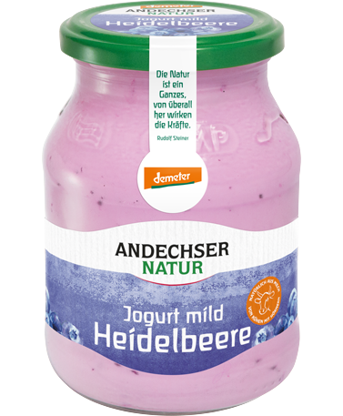 ANDECHSER NATUR demeter Jogurt mild Heidelbeere 3,8 % 500g