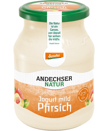 ANDECHSER NATUR demeter Jogurt mild Pfirsich 3,7% 500g