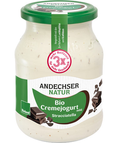 ANDECHSER NATUR Mild organic cream yogurt stracciatella 7.5% 500g