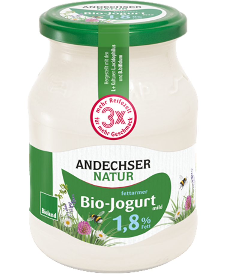 ANDECHSER NATUR Bio Fettarmer Jogurt mild 1,8% Fett 500g