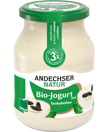 ANDECHSER NATUR Mild organic yogurt tonka bean 3.7 % 500g