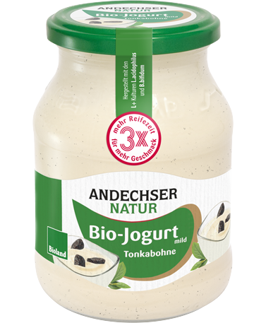 ANDECHSER NATUR Mild organic yogurt tonka bean 3.7 % 500g
