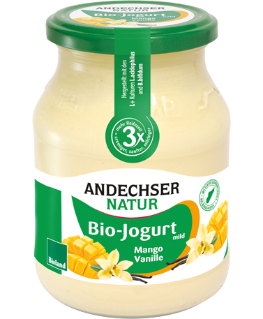 ANDECHSER NATUR Bio Jogurt mild Mango-Vanille 3,7% 