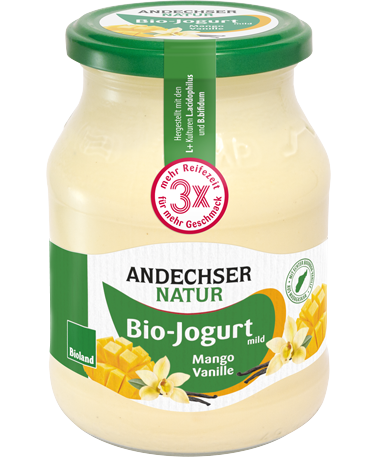 ANDECHSER NATUR Bio Jogurt mild Mango-Vanille 3,7 % 5