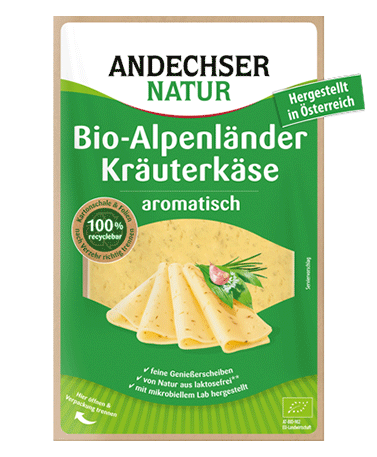 01535_AN_BioAlpenländerKräuterkäseinScheiben_50%_150g_PACK 01535_AN_BioAlpenländerKräuterkäseinScheiben_50%_150g_PACK