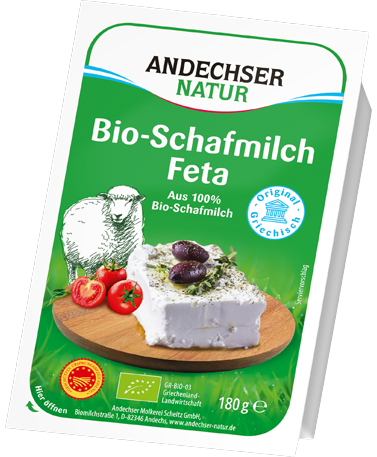 AN Bio-Schafmilch Feta, 45%, 180g