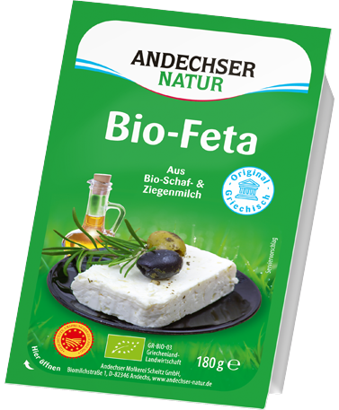 ANDECHSER NATUR Original Greek organic feta 45% FDM 180g