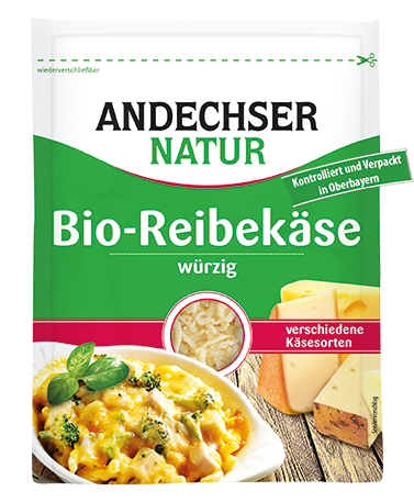 ANDECHSER NATUR Organic grated cheese 45% 150g