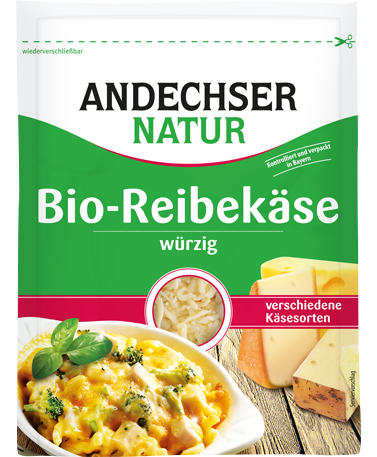 ANDECHSER NATUR Organic grated cheese 45% 150g