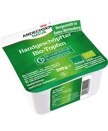 ANDECHSER NATUR Bio Handgeschöpfter Topfen 500g 20% F.i.Tr