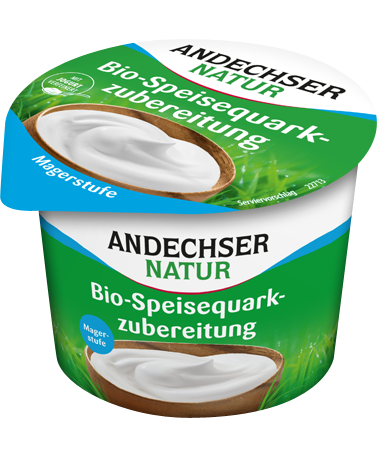 ANDECHSER NATUR Organic low-fat curd cheese refined with yogurt 0% 250g