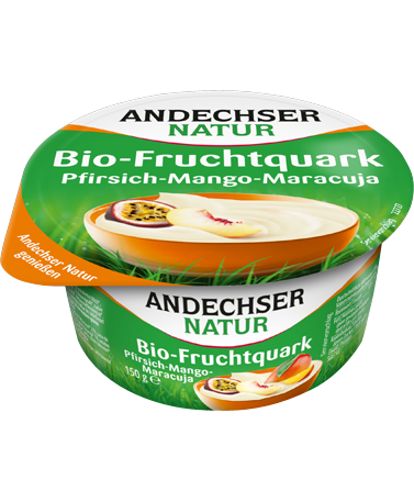 ANDECHSER NATUR Organic fruit curd cheese peach-mango-passion fruit 20% 150g