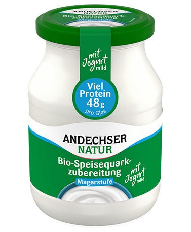 ANDECHSER NATUR Organic low-fat curd cheese refined with yogurt 0% 500g