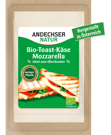 ANDECHSER NATUR Bio-Toast Käse Mozzarella