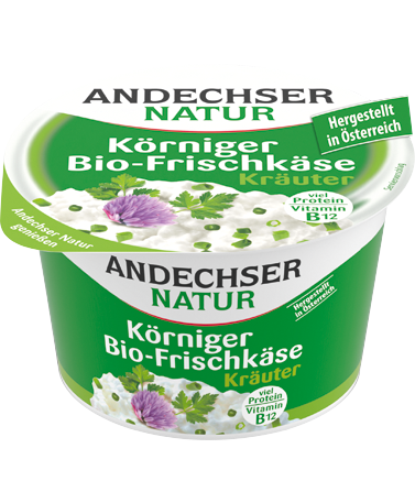 ANDECHSER NATUR Körniger Bio-Frischkäse Kräuter 20% 200g