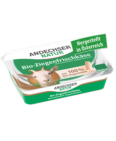 Bio-Ziegenfrischkäse mit mindestens 65% Fett i. Tr. 150g