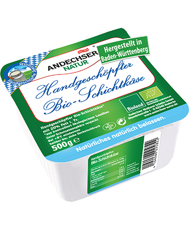 ANDECHSER NATUR Organic handmade Schichtkaese cheese 20% 500g
