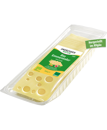 Abbildung ANDECHSER NATUR Bio-Emmentaler Scheiben 800g