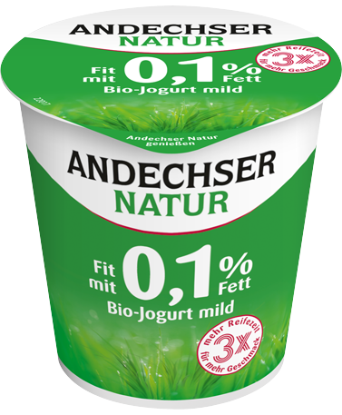 ANDECHSER NATUR Mild organic yogurt fit 0.1% fat 150g