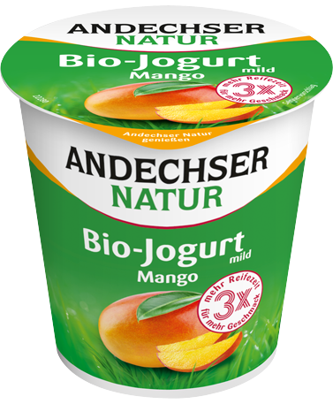 ANDECHSER NATUR Mild organic yogurt mango 3.7% 150g