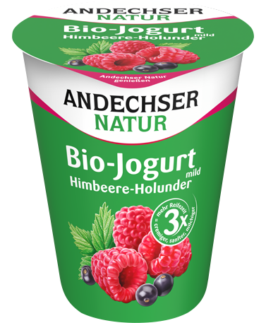 ANDECHSER NATUR Bio Jogurt mild Himbeere-Holunder 3,8% 400g