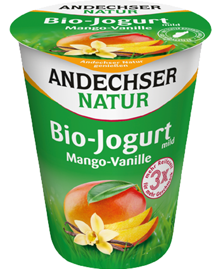 ANDECHSER NATUR Bio Jogurt mild Mango-Vanille 3,8 % 400g