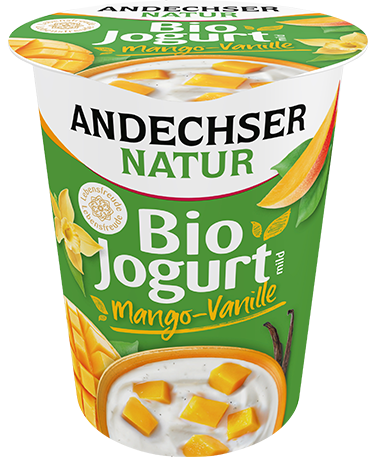 Bio-Jogurt mild* Mango-Vanille, 3,8% Fett im Milchanteil