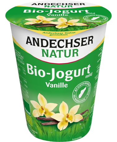 ANDECHSER NATUR Mild organic yogurt vanilla 3.8 % 400g