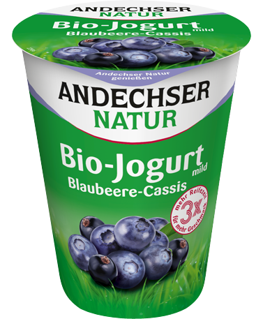 ANDECHSER NATUR Bio Jogurt mild Blaubeere-Cassis 3,7% 400g