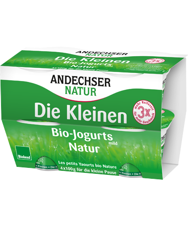 ANDECHSER NATUR organic yogurt Mild 3.8 % 4x100g