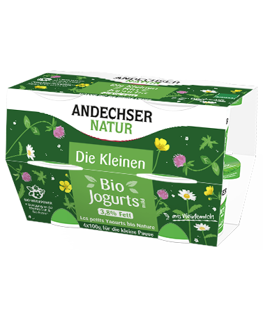Bio-Jogurt mild mit 3,8% Fett 4x100g 