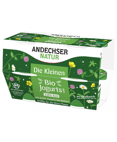 Bio-Jogurt mild mit 3,8% Fett 4x100g 