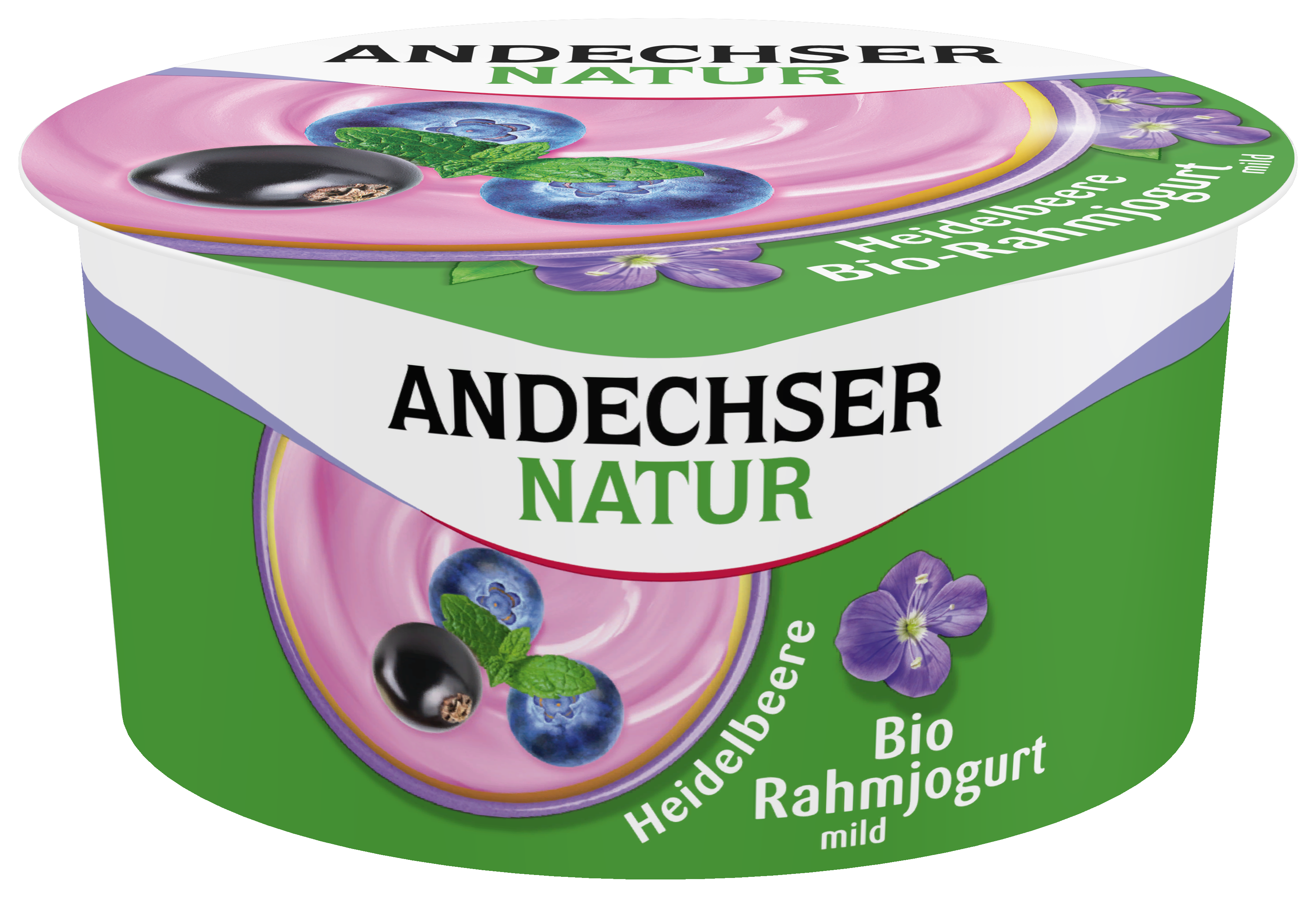 Bio-Rahmjogurt mild Heidelbeere-Cassis 10% Fett 150g