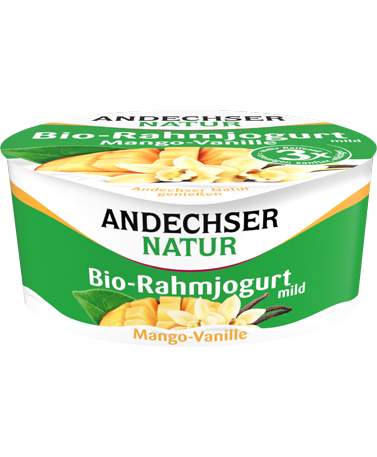 ANDECHSER NATUR Bio-Rahmjogurt Mango-Vanille 150g