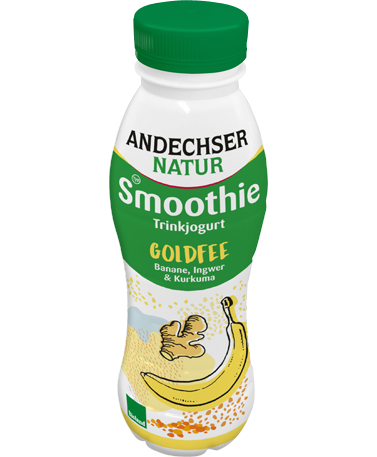 Organic smoothie-drinking yogurt banana-curcuma-ginger, 0,1% Fett