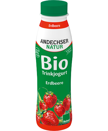 ANDECHSER NATUR Bio-Trinkjogurt Erdbeere 0,1 % Fett 330 g
