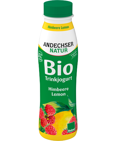 ANDECHSER NATUR Bio-Trinkjogurt Himbeere-Lemon 0,1 % Fett 330 g